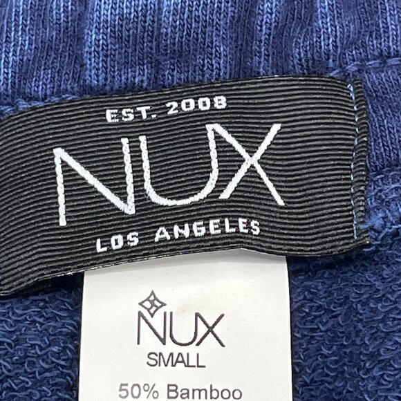 NUX Pants Womens S Terry Bootcut Blue Stone Pull On Bamboo Cotton Blend Lounge - Picture 10 of 14